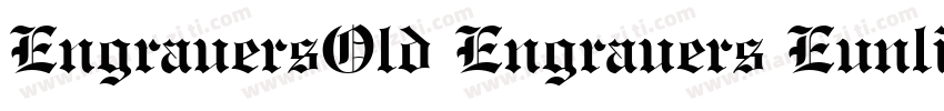 EngrauersOld Engrauers Eunlish Bd字体转换
